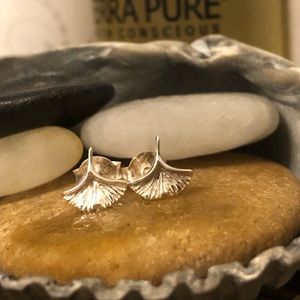 Flower petal earrings